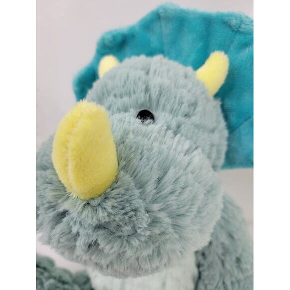 Drake the Mellow Fellows Plush Triceratops by Nat and Jules Stuffed Dinosaur - Picture 2 of 7